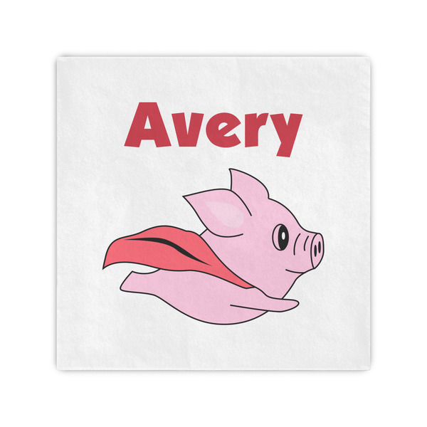 Custom Flying Pigs Cocktail Napkins (Personalized)