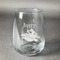 Flying Pigs Stemless Wine Glass - Front/Approval