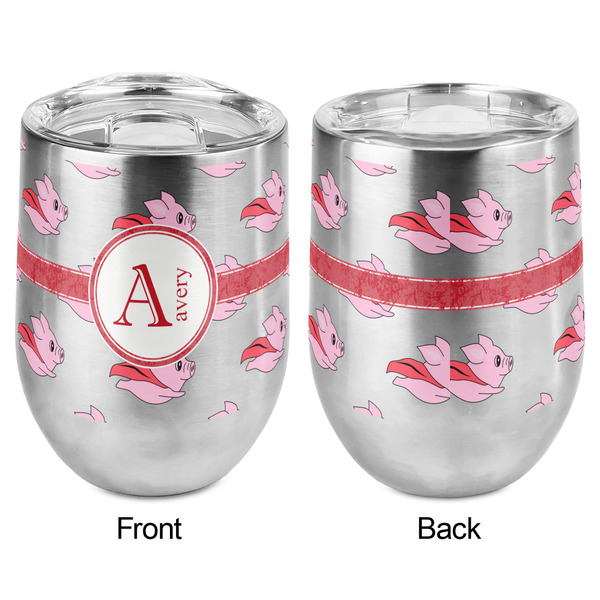 Flying Pigs Stemless Wine Tumbler - Full Print - Approval