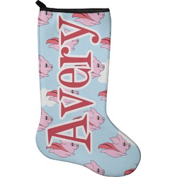 Flying Pigs Holiday Stocking - Single-Sided - Neoprene (Personalized)