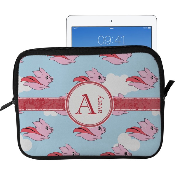 Custom Flying Pigs Tablet Case / Sleeve - Large (Personalized)