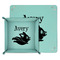 Flying Pigs Teal Faux Leather Valet Trays - PARENT MAIN