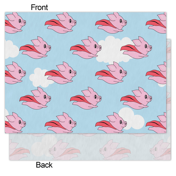 Flying Pigs Tissue Paper - Heavyweight - Medium - Front & Back