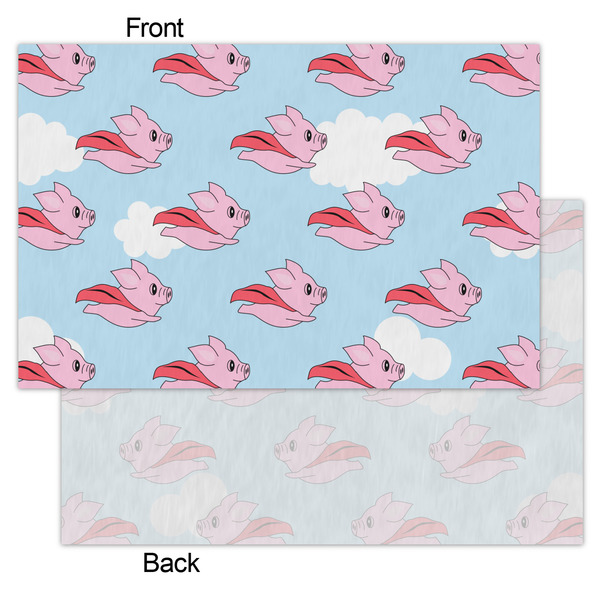 Flying Pigs Tissue Paper - Lightweight - Small - Front & Back