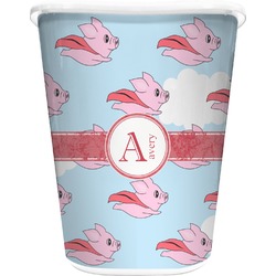 Flying Pigs Waste Basket (Personalized)