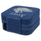 Flying Pigs Travel Jewelry Boxes - Leather - Navy Blue - View from Rear