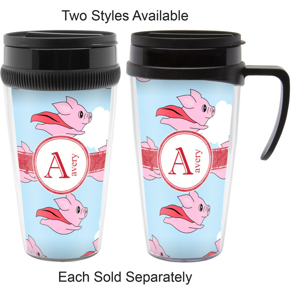 Flying Pigs Travel Mugs - with & without Handle
