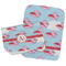 Flying Pigs Two Rectangle Burp Cloths - Open & Folded