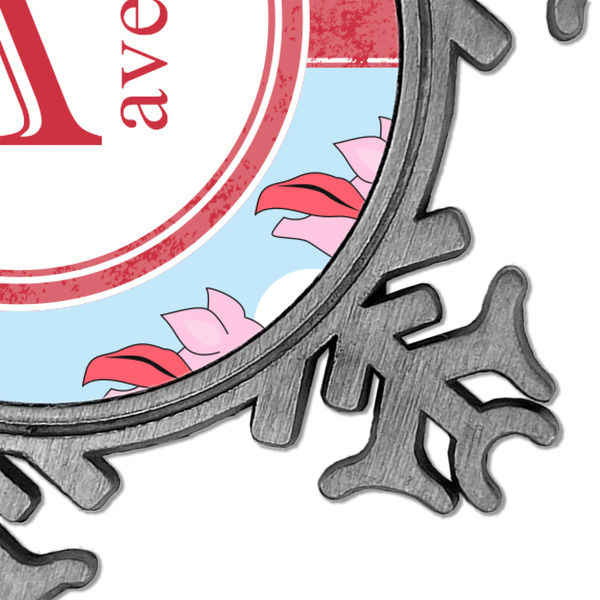 Flying Pigs Vintage Snowflake - Detail