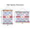 Flying Pigs Wall Hanging Tapestries - Parent/Sizing
