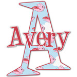Flying Pigs Name & Initial Decal - Custom Sized (Personalized)