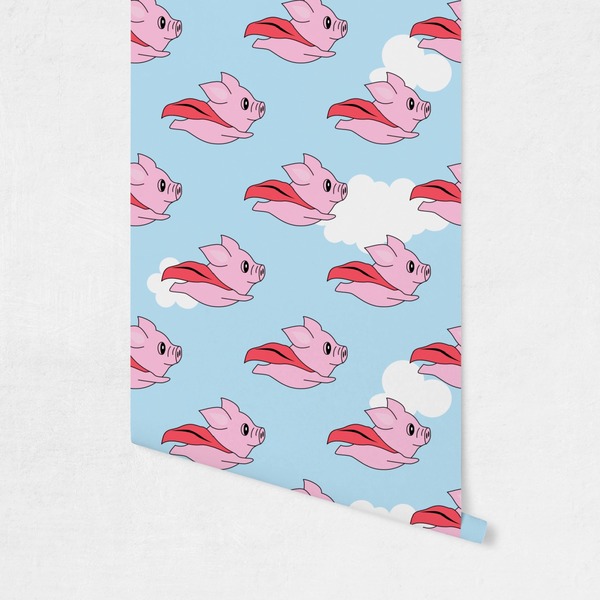 Flying Pigs Wallpaper on Wall