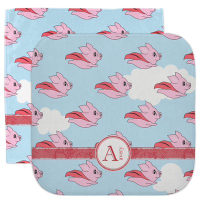 Flying Pigs Facecloth / Wash Cloth (Personalized)