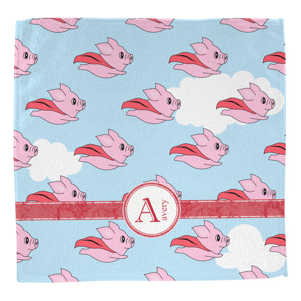 Flying Pigs Washcloth - Front - No Soap