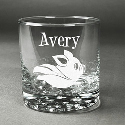 Flying Pigs Whiskey Glass - Engraved (Personalized)