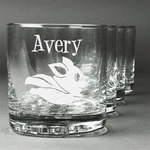 Flying Pigs Whiskey Glasses (Set of 4) (Personalized)