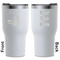 Flying Pigs White RTIC Tumbler - Front and Back