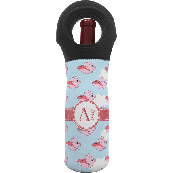 Custom Flying Pigs Wine Tote Bag (Personalized)