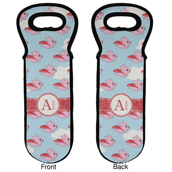Flying Pigs Wine Tote Front & Back