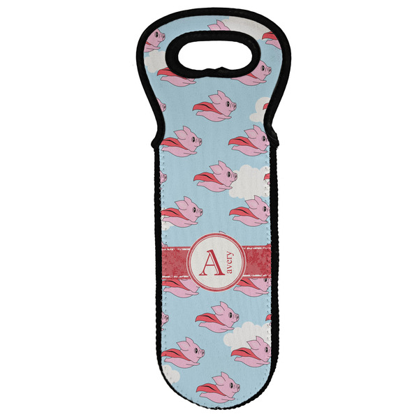 Custom Flying Pigs Wine Tote Bag (Personalized)