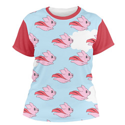Flying Pigs Women's Crew T-Shirt - 2X Large