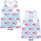 Flying Pigs Womens Racerback Tank Tops - Medium - Front and Back