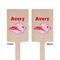 Flying Pigs Wooden 6.25" Stir Stick - Rectangular - Double Sided - Front & Back