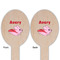 Flying Pigs Wooden Food Pick - Oval - Double Sided - Front & Back