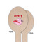 Flying Pigs Wooden Food Pick - Oval - Single Sided - Front & Back
