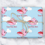 Flying Pigs Wrapping Paper (Personalized)