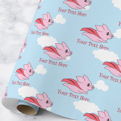 Flying Pigs Wrapping Paper Roll - Large - Matte (Personalized)