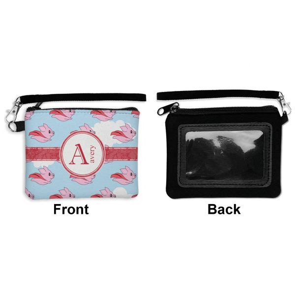 Flying Pigs Wristlet ID Cases - Front & Back