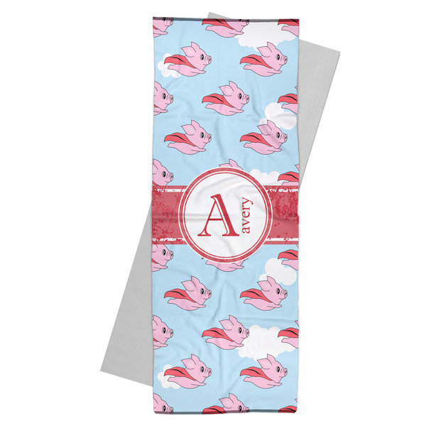 Custom Flying Pigs Yoga Mat Towel (Personalized)