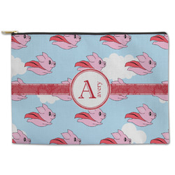 Flying Pigs Zipper Pouch - Large - 12.5"x8.5" (Personalized)