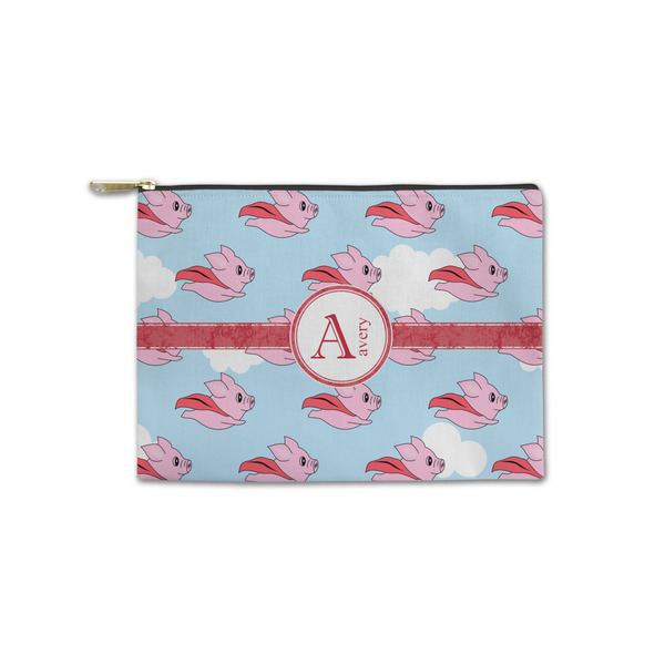 Custom Flying Pigs Zipper Pouch - Small - 8.5"x6" (Personalized)