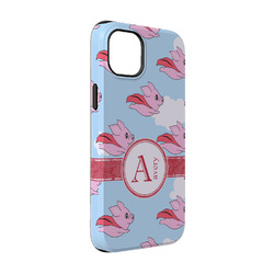 Flying Pigs iPhone Case - Rubber Lined - iPhone 14 Pro (Personalized)