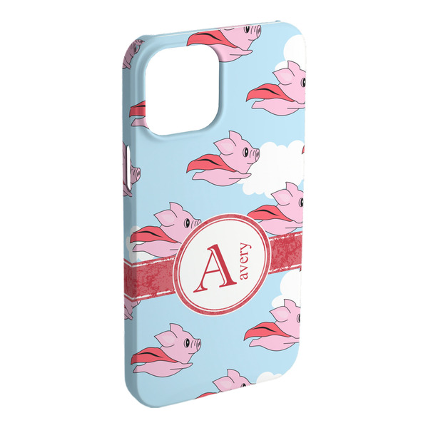 Custom Flying Pigs iPhone Case - Plastic (Personalized)