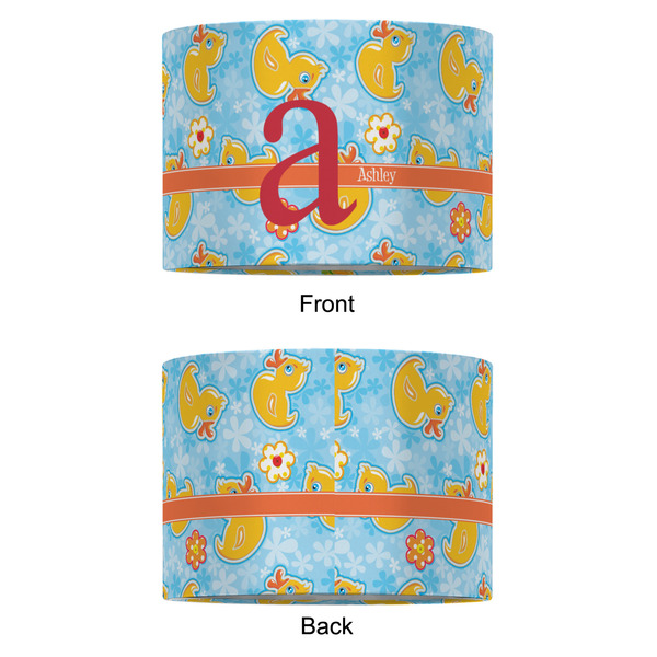 Rubber Duckies & Flowers 12" Drum Lampshade - APPROVAL (Fabric)