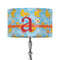 Rubber Duckies & Flowers 12" Drum Lampshade - ON STAND (Fabric)