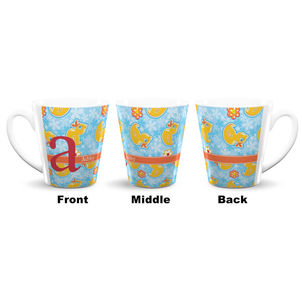 Rubber Duckies & Flowers 12 Oz Latte Mug - Approval