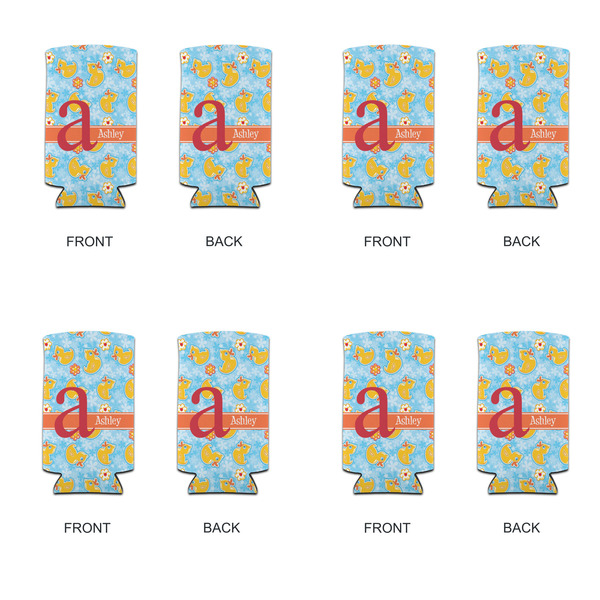 Rubber Duckies & Flowers 12oz Tall Can Sleeve - Set of 4 - APPROVAL