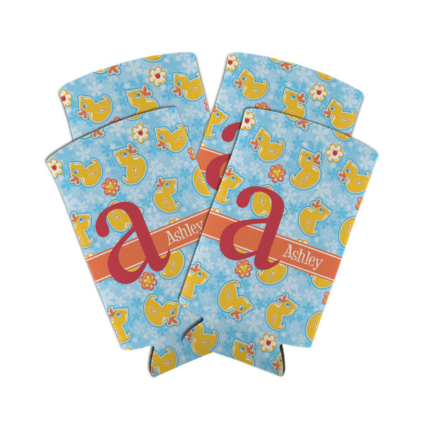 Rubber Duckies & Flowers 12oz Tall Can Sleeve - Set of 4 - MAIN
