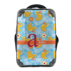 Rubber Duckies & Flowers 15" Hard Shell Backpack (Personalized)