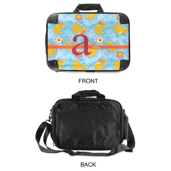 Rubber Duckies & Flowers 15" Hard Shell Briefcase - APPROVAL