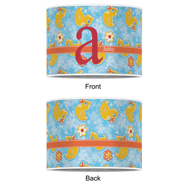 Rubber Duckies & Flowers 16" Drum Lampshade - APPROVAL (Poly Film)
