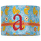 Rubber Duckies & Flowers 16" Drum Lampshade - FRONT (Fabric)