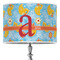 Rubber Duckies & Flowers 16" Drum Lampshade - ON STAND (Poly Film)