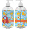 Rubber Duckies & Flowers 16 oz Plastic Liquid Dispenser- Approval- White
