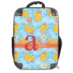 Rubber Duckies & Flowers Hard Shell Backpack (Personalized)