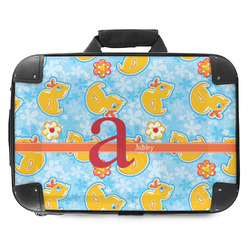 Rubber Duckies & Flowers Hard Shell Briefcase - 18" (Personalized)